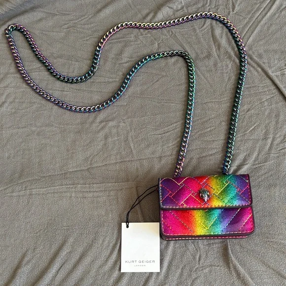 Kurt Geiger Multicolor Quilted Crossbody Bag - Picture 1 of 5